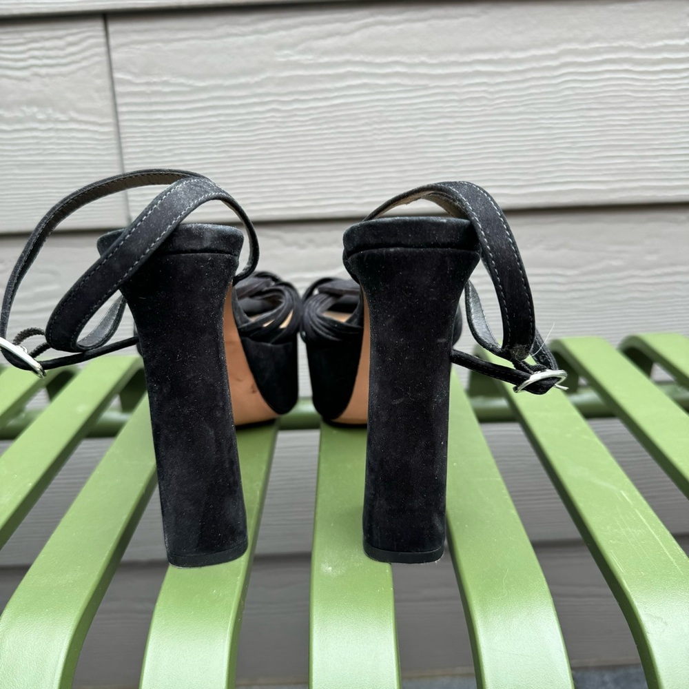 Schutz 5.5 Black Platform Heels - Picture 4 of 7
